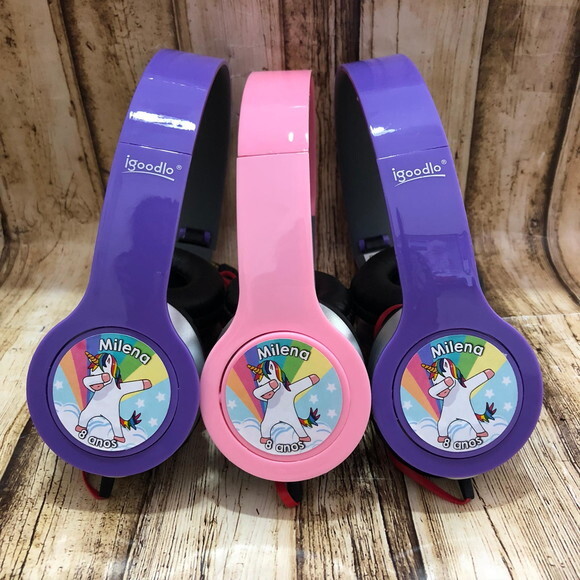 Kit com 20 Unidades Unicórnio - Fone de Ouvido Personalizado