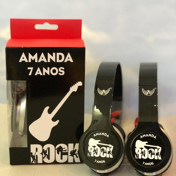 Kit com 25 Unidades Rock Fone Personalizados