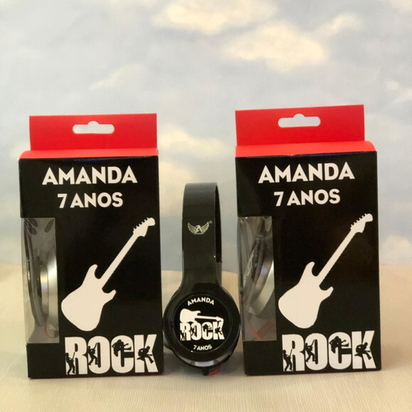 Kit com 25 Unidades Rock Fone Personalizados