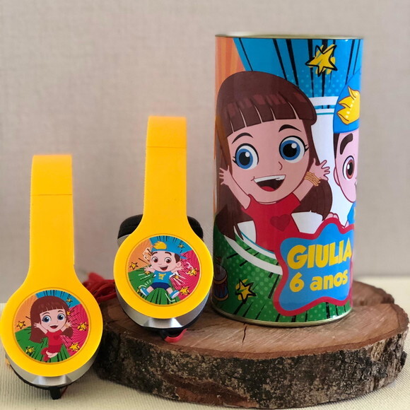 Luccas Neto Fones na Lata Personalizado