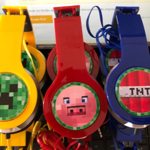 20 Fones de Ouvido Personalizado Minecraft