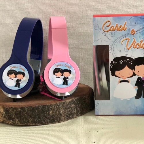 Casamento, Daminhas e Pajens Fones Personalizados