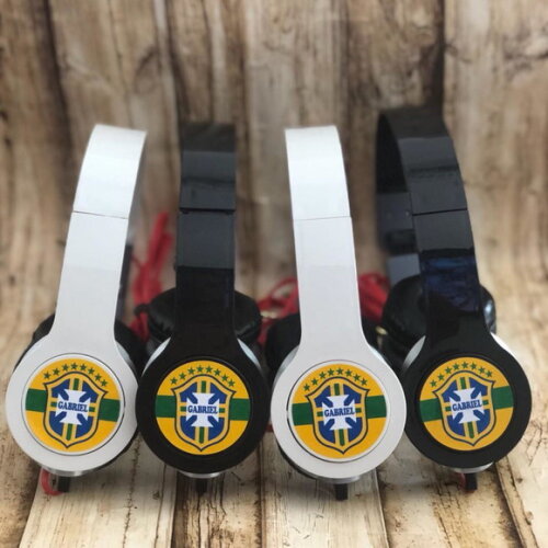Kit 20 un Copa do Mundo Futebol Fone de Ouvido Personalizado