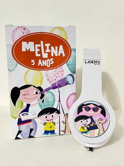 Kit 20 Unid Show da Luna Fones com Caixinha Personalizados