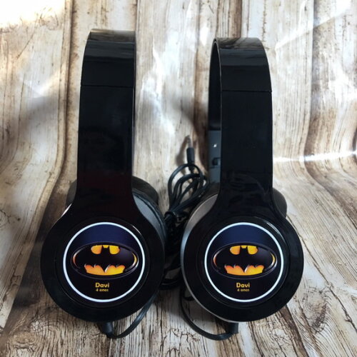 Kit 20 Unidades Batman Fone de Ouvido Personalizado
