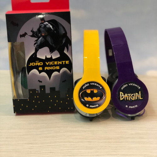 Kit 20 Unidades Batman Fones Personalizados