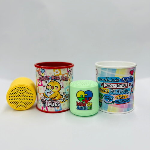 Kit 20 Unidades Dia das Mães Mini Caixinha de Som Bluetooth