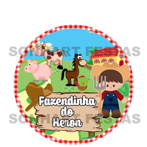 Kit 20 Unidades Fazendinha Fone de Ouvido