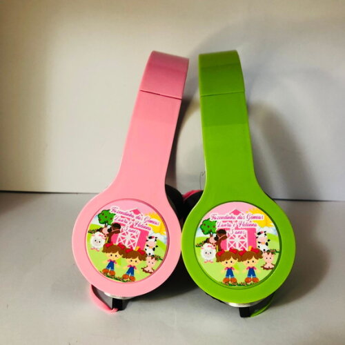 Kit 20 Unidades Fazendinha Fones com Caixinha Personalizados