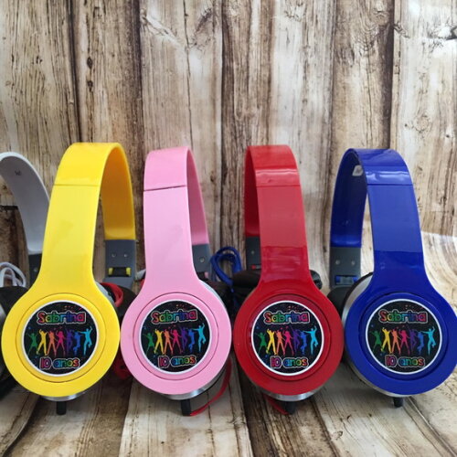 Kit 20 Unidades Festa Balada Neon Fone Personalizado