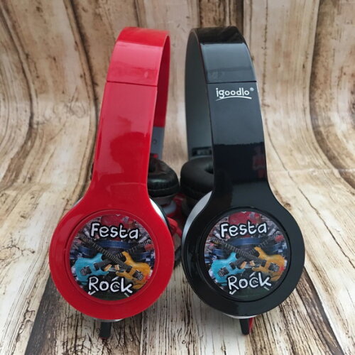 Kit 20 Unidades Festa Rock Fone de Ouvido Personalizado