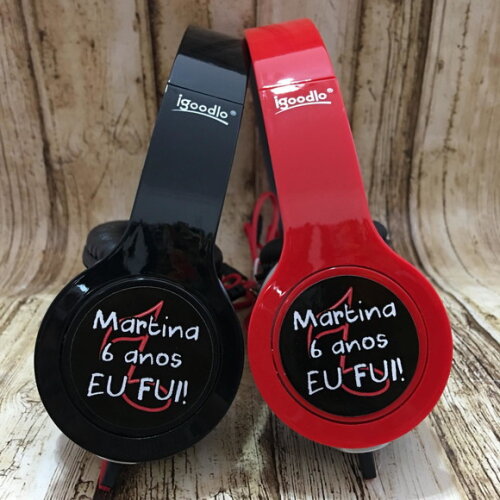 Kit 20 Unidades Fone de Ouvido Personalizado Rock