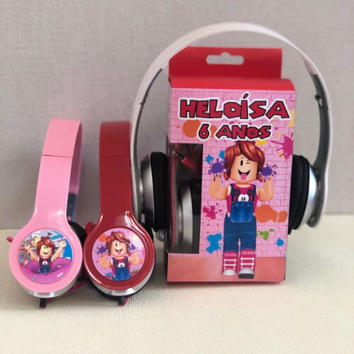 Kit 20 Unidades Fone Roblox Júlia Minegirl Personalizados