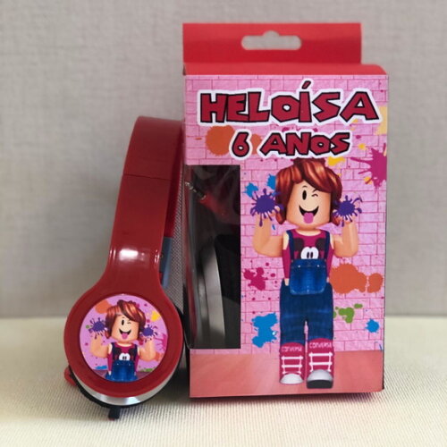 Kit 20 Unidades Fone Roblox Júlia Minegirl Personalizados