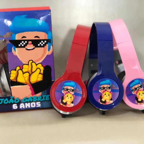 Kit 20 Unidades Fones com Caixinha Personalizados Pk Xd