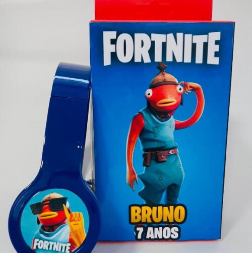 Kit 20 Unidades Fortnite Fones com Caixinha Personalizados