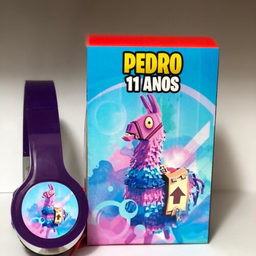 Kit 20 Unidades Fortnite Fones e Caixinhas Personalizados