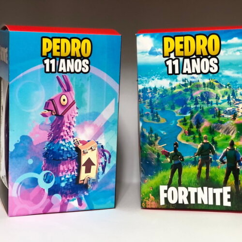 Kit 20 Unidades Fortnite Fones e Caixinhas Personalizados