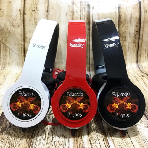Kit 20 Unidades Guitarra Fone de Ouvido Personalizado