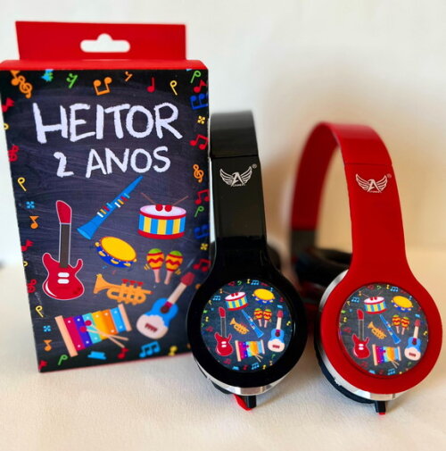 Kit 20 Unidades Headfones com Caixinha Personalizados