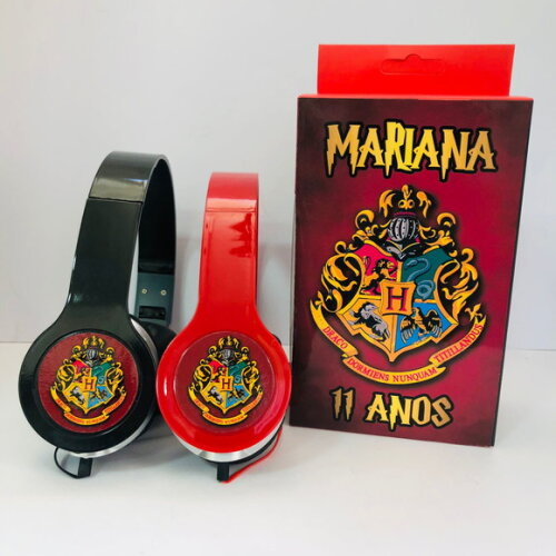Kit 20 Unidades Harry Potter Fones Personalizados com Caixa
