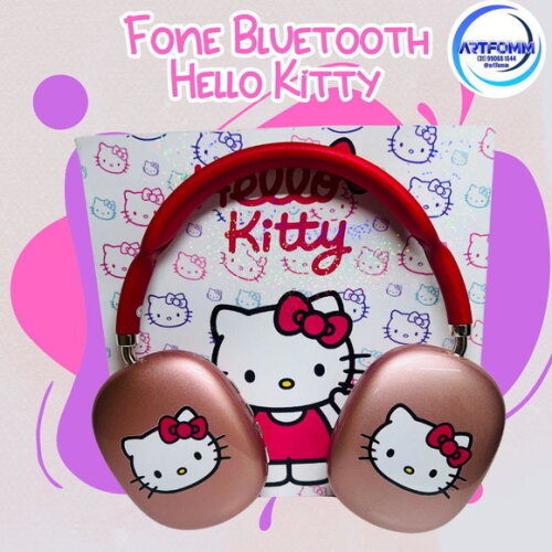 Kit 20 Unidades Hello Kitty Fone Bluetooth Max P9 Air