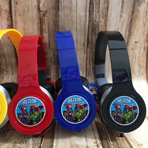 Kit 20 Unidades Herois Baby Fones Personalizados