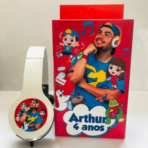 Kit 20 Unidades Luccas Neto Fones Caixinha Personalizados