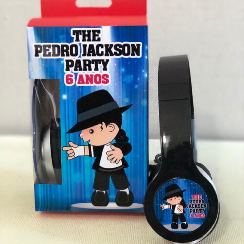 Kit 20 Unidades Michael Jackson Fone Personalizado