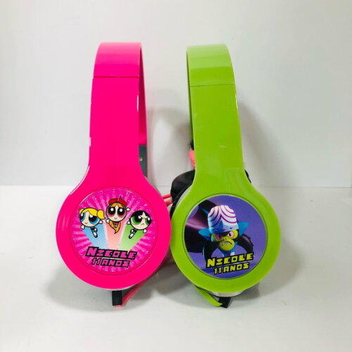 Kit 20 Unidades Meninas Super Poderosas Fone de Ouvido