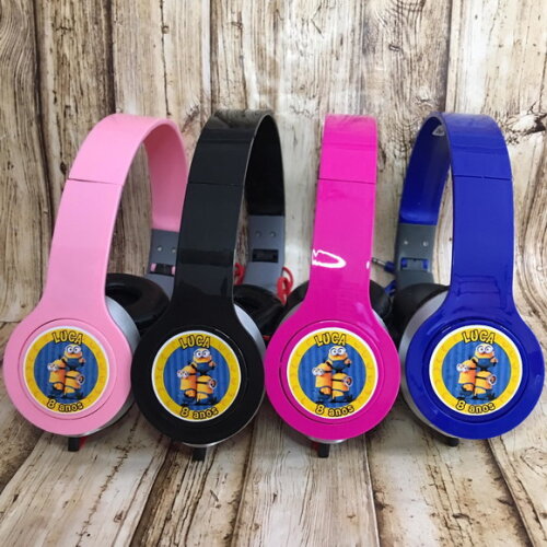 Kit 20 Unidades Minions Lembrancinha Fone de Ouvido