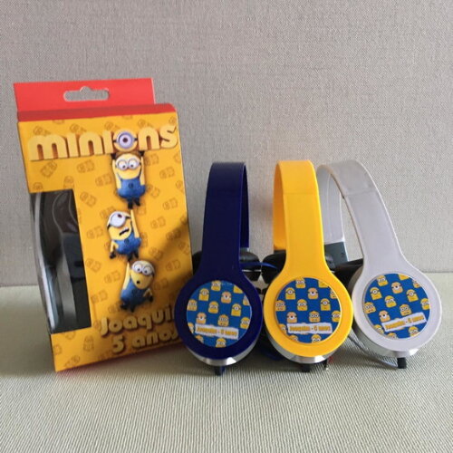 Kit 20 Unidades Minions Fones Personalizados
