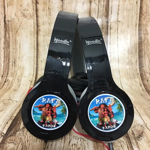 Kit 20 Unidades Moana - Fone de Ouvido Personalizado