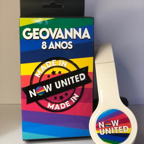 Kit 20 Unidades Now United Fones Caixinha Personalizados
