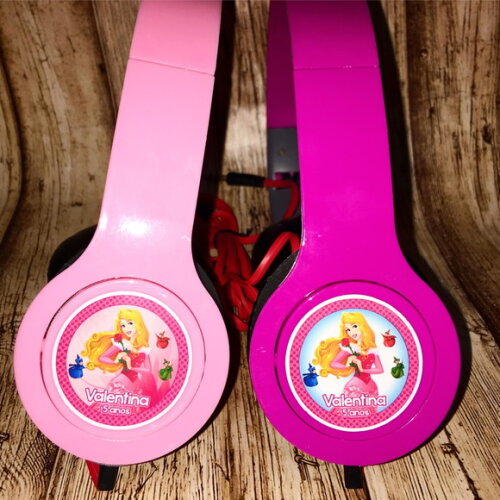 Kit 20 Unidades Princesa Aurora Fone Personalizado