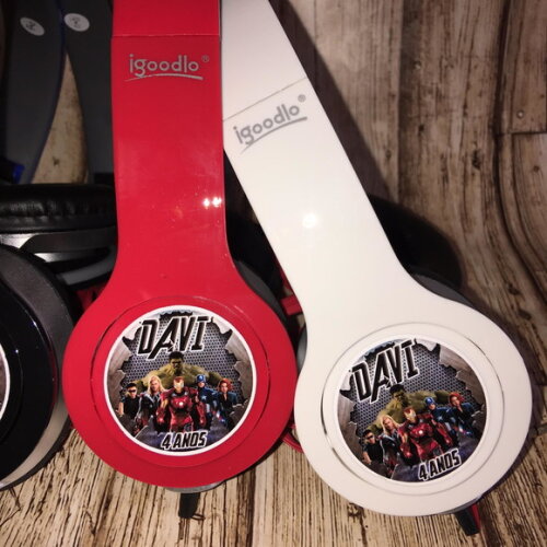 Kit 20 Unidades Vingadores -fone - Lembracinha