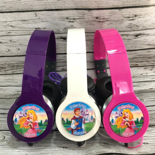 Kit 20un Princesa Aurora Bela Adormecida Fone Personalizado
