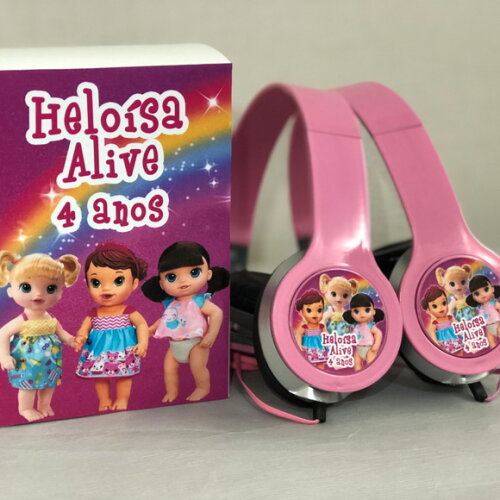 Kit 20unidades Baby Alive Fones Personalizados