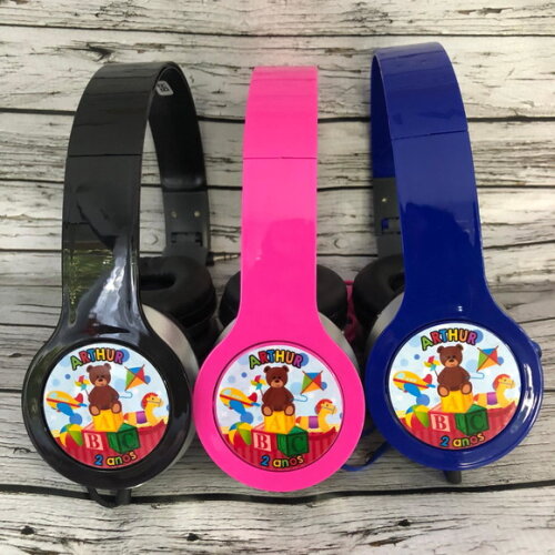 Kit 20unidades Brinquedos Fone Personalizado Lembrancinha