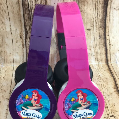 Kit 20unidades Pequena Sereia e Linguago Fone Personalizado