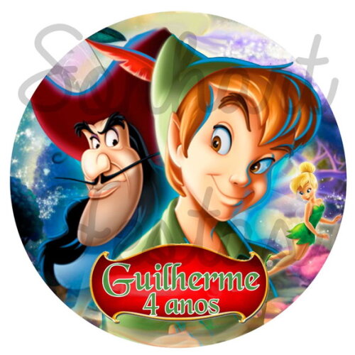 Kit 20unidades Sininho e Peter Pan Fone Ouvido Personalizado