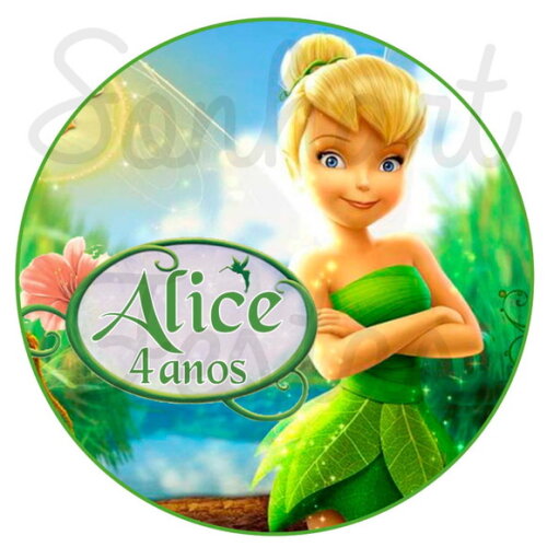 Kit 20unidades Sininho e Peter Pan Fone Ouvido Personalizado
