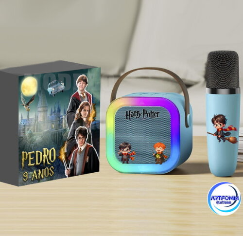 Kit 50 Unidades de Kit Karaokê Personalizado Harry Potter