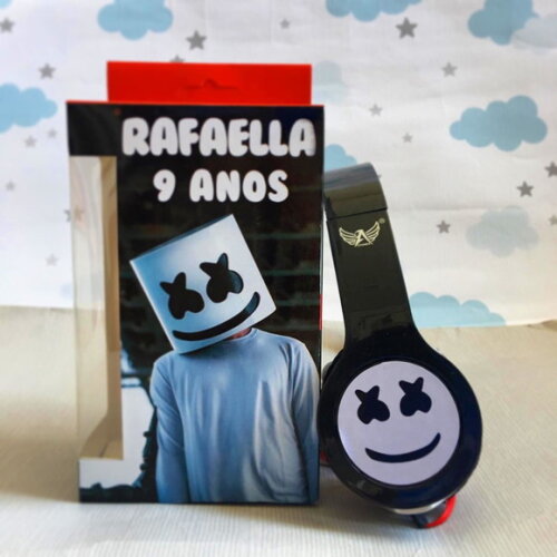 Kit com 20 Inudades Dj Marshmello Fones Personalizados