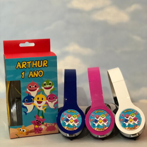 Kit com 20 Unidades Baby Sharkfones Personalizados