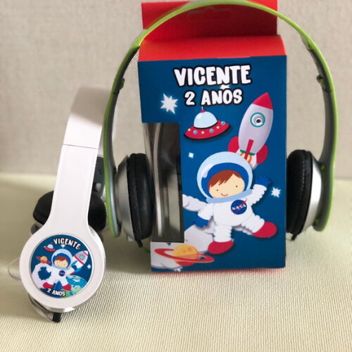 Kit com 20 Unidades Astronauta Fones Personalizados