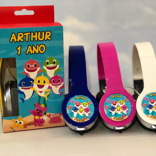 Kit com 20 Unidades Baby Sharkfones Personalizados