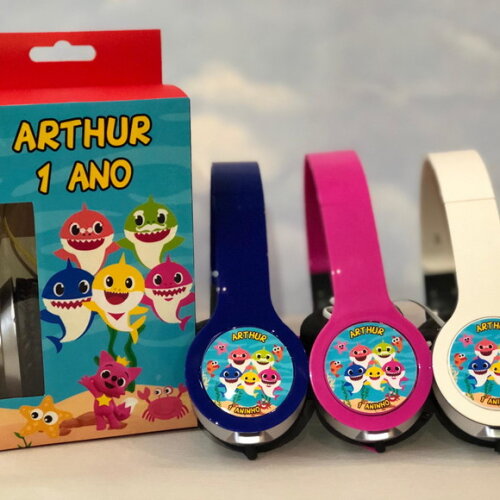 Kit com 20 Unidades Baby Sharkfones Personalizados