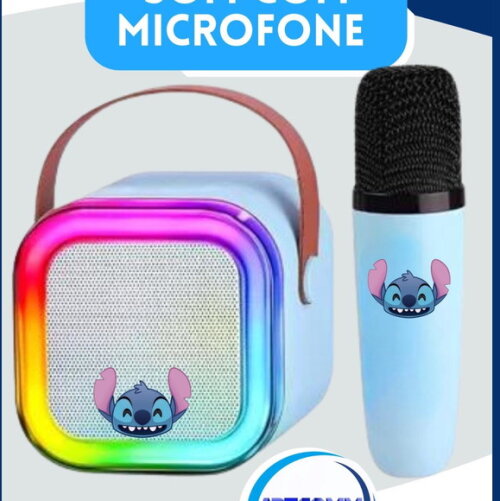 Kit com 20 Unidades de Karaoke Personalizado Stitch