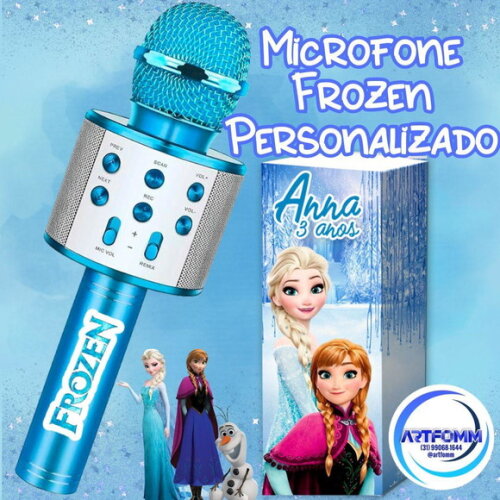 Kit com 20 Unidades de Microfone Karaokê Personalizado